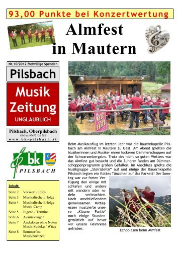 Almfest in Mautern - Bauernkapelle Pilsbach