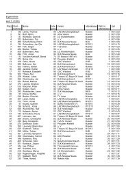 Lauf 1-4100mGesamtklassement - DJK-VFL-Forstwald eV