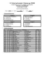 4. Internationaler Hönne-Cup 2008 - VfL Platte Heide