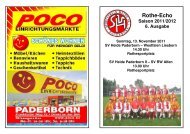 So geht´s weiter: Bezirksliga Staffel IV - SV Heide Paderborn