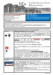Landesfinanzschule Bayern Finanzamt Bayern