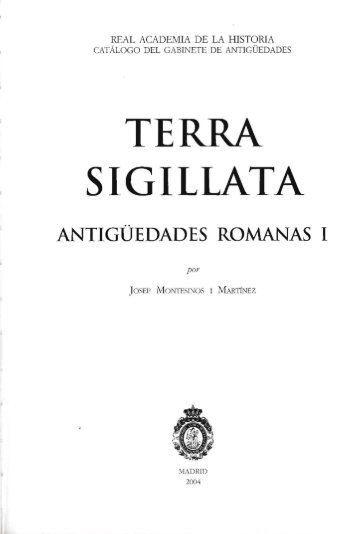 terra sigillata - Real Academia de la Historia