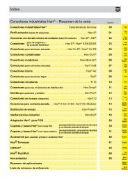 Índice Conectores industriales Han® – Resumen de la serie - Harting