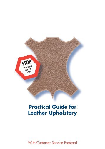 Practical Guide for Leather Upholstery - POS Polsterservice GmbH