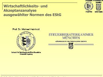 Prof. Dr. Michael Heinhold - Finanzämter in Bayern