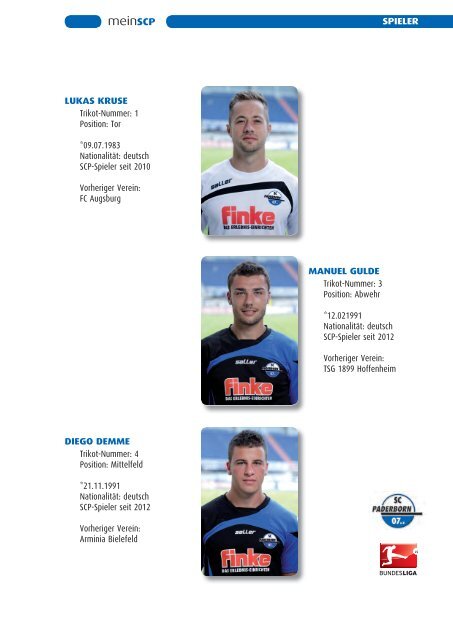 PRESSEmappe 2012|2013 - SC Paderborn 07