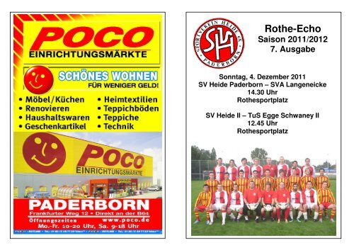 Rothe-Echo - SV Heide Paderborn