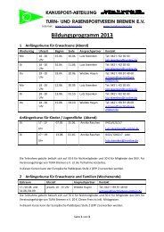 Bildung/Kurse - TURA Bremen eV