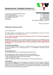 Westdeutscher Volleyball-Verband e.V. - Volleyballkreis Rhein-Erft