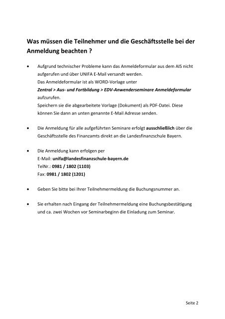 AIS Dokument Aschaffenburg - Finanzämter in Bayern