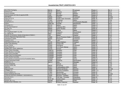Download Ausstellerliste - FRUIT LOGISTICA Virtual Market Place