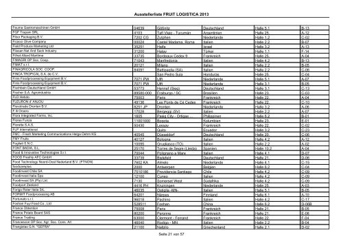 Download Ausstellerliste - FRUIT LOGISTICA Virtual Market Place