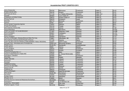 Download Ausstellerliste - FRUIT LOGISTICA Virtual Market Place
