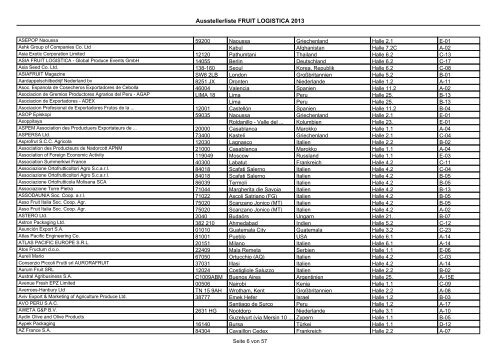 Download Ausstellerliste - FRUIT LOGISTICA Virtual Market Place