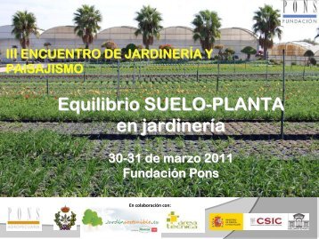 Sustrato de cultivo - Fundación Pons