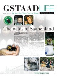 The wilds of Saanenland - GstaadLife print edition