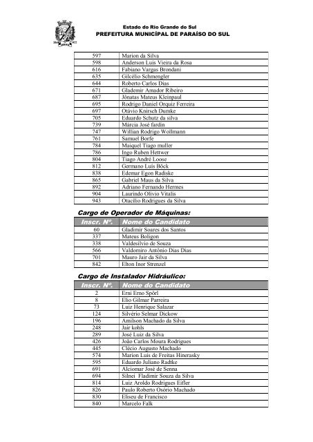 EDITAL DE CONCURSO nº 002/2011