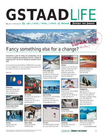 No - GstaadLife print edition