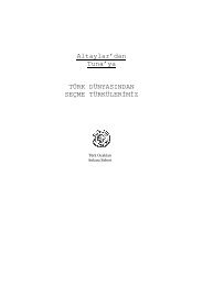 Altaylar'dan Tuna'ya TÜRK DÜNYASINDAN SEÇME TÜRKÜLERİMİZ