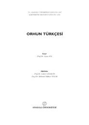 ORHUN TÜRKÇES‹