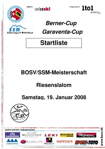 Meisterschaft - Riesenslalom - BOSV