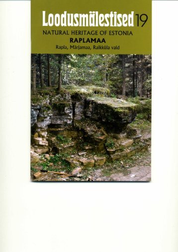 NATURAL HERITAGE OF ESTONIA RAPLAMAA