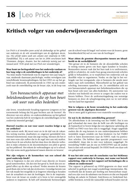 VOX Februari 2008 - USG Vox