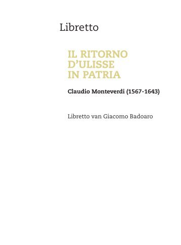 Libretto il ritorno d'ulisse in patria - Vlaamse Opera