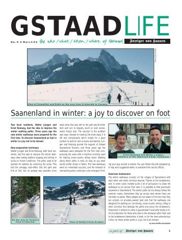 Saanenland in winter - GstaadLife print edition