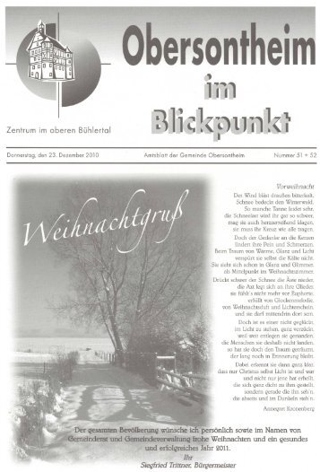 Amtsblatt der Gemeinde Obersontheim KW