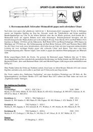 Gemeindeblattbericht - Sportkegeln in Hermaringen