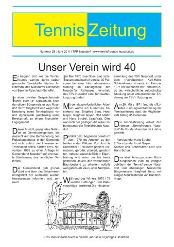 TSV Nussdorf 4.11 ausge. f. Print:Layout 1 - Tennisfreunde Nussdorf ...