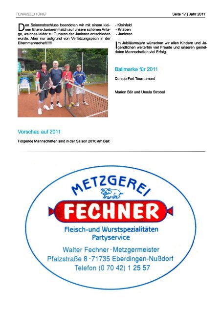 TSV Nussdorf 4.11 ausge. f. Print:Layout 1 - Tennisfreunde Nussdorf ...