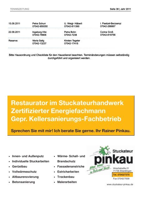 TSV Nussdorf 4.11 ausge. f. Print:Layout 1 - Tennisfreunde Nussdorf ...