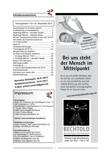 Spielheft_Friedrichsfeld_komplett - TV Knielingen
