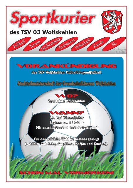 Ausgabe 1/2010 herunterladen - TSV 03 Wolfskehlen