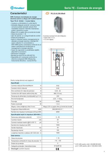 7E - Contor de energie - Finder