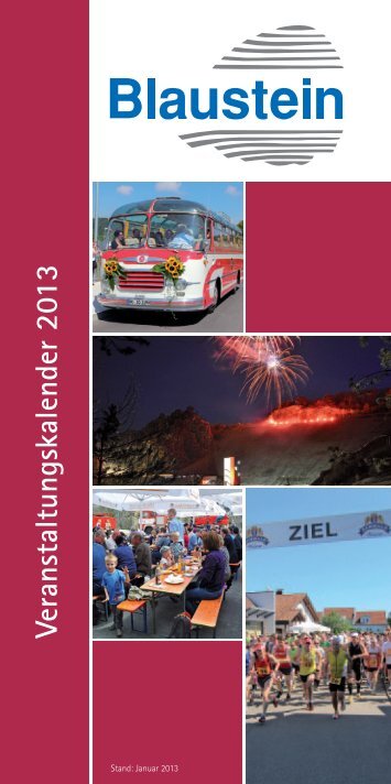 Veranstaltungskalender 2013 - Blaustein