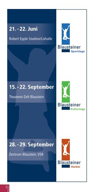 Veranstaltungskalender 2013 - Blaustein