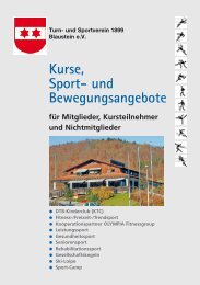 Sportangebot - TSV Blaustein