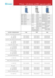 99 Series - Coil indication and EMC suppression modules - Finder