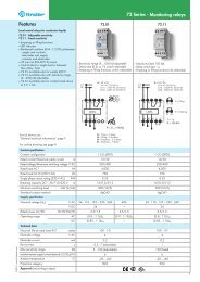 72 Series Monitoring relays 6 - Finder