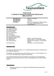 Ortsbeirat Taunusstein-Bleidenstadt B ü rgerfragestunde