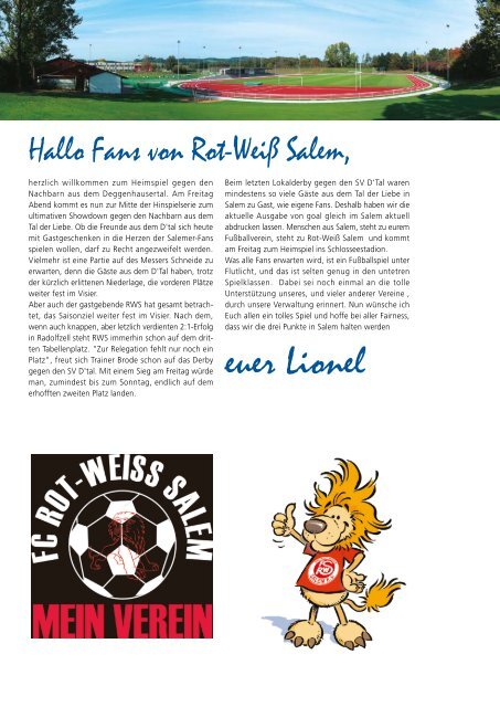 Ausgabe zum 14.10.2011 pdf-Datei, 3 - beim FC Rot-Weiß Salem!