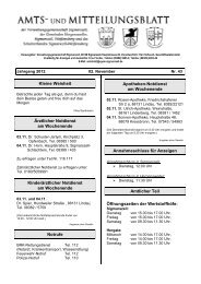 Bekanntmachung Schneeräumung und Beseitigung von Eis