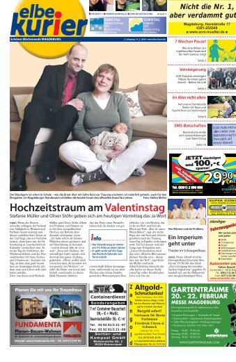 Hochzeitstraum am Valentinstag - Der elbe kurier