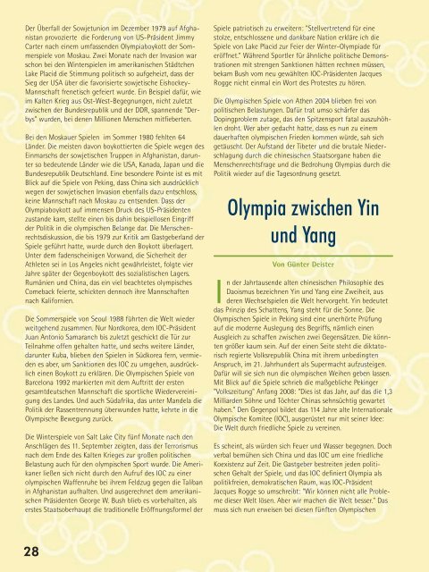 Zeitschrift des Deutschen Olympischen Sportbundes und der ...