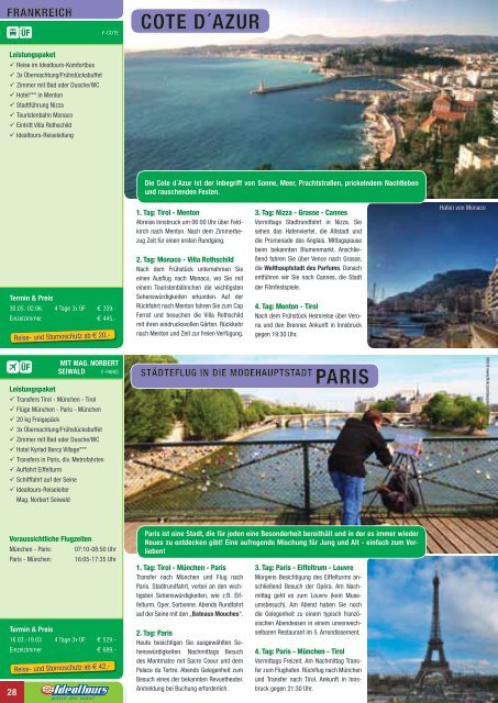 Katalog downloaden - Idealtours