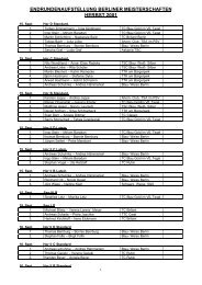 endrundenaufstellung berliner meisterschaften herbst 2001