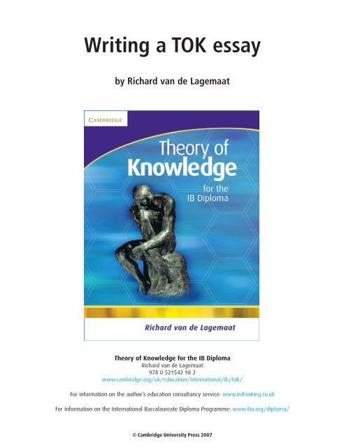 Tok Essay Help Tok Essay Help